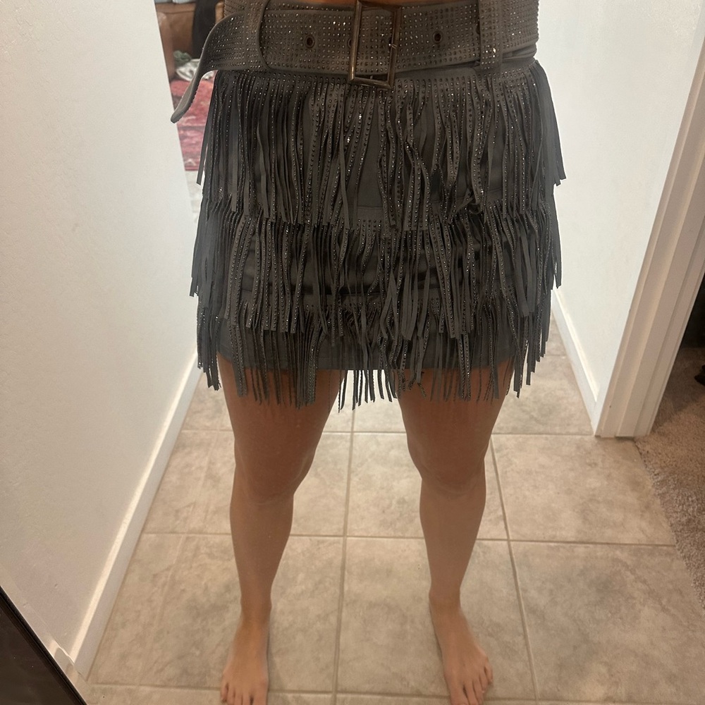 Western SKORT with attached belt